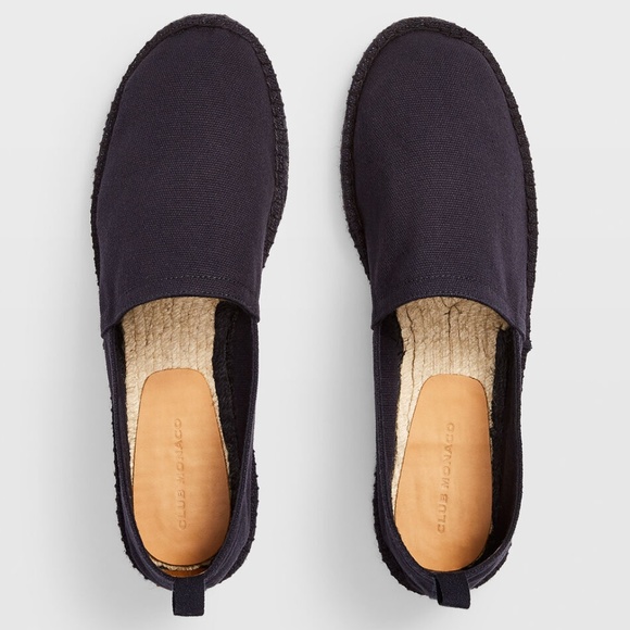 CM Flat Espadrille -New With Shoebox -No Price Tags on Shoes - NEVER WORN - Navy - Picture 2 of 3